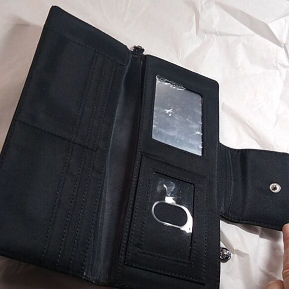 Relic Black Full Length Wallet with Mirror Coin area on back - Picture 2 of 6